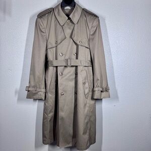 VTG Bogart Trench:  Old Hollywood Christopher Hayes Double-Breasted Trench Coat